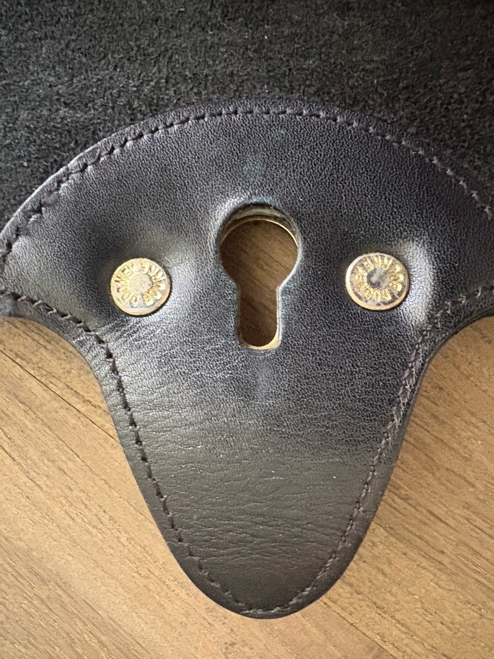 🦆 Rare Vintage Dooney & Bourke AWL Black Pebbled Leather Calvary Bag USA - Picture 12 of 14